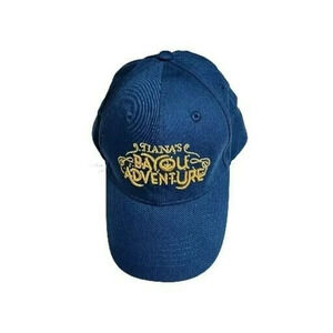 Disney Parks 2024 Tiana’s Bayou Adventure Baseball Cap Hat OSFA Navy Blue/Gold